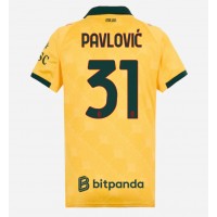 AC Milan Strahinja Pavlovic #31 Rezervni Dres za Ženska 2025-26 Kratak Rukav